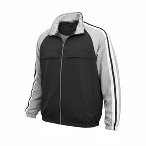 Tek Gear Men's Black and Gray Windbreaker